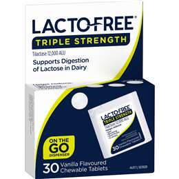 Lacto-Free Triple Strength Chewable Tablets 30 pack