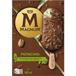 Magnum Pistachio Ice Cream Sticks 400ml 4 pack