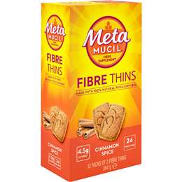 Metamucil Fibre Thins Cinnamon Spice 12 pack