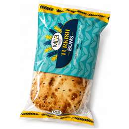MEB Foods Turkish Bread Buns 340g 4 pack