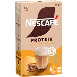 Nescafe Protein Caramel Latte Sachets 8 pack