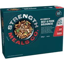 Strength Meals Co Slow Cooked Beef & Pork Bolognese 500g