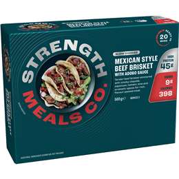 Strength Meals Co Slow Cooked Mexican Style Beef Brisket 500g