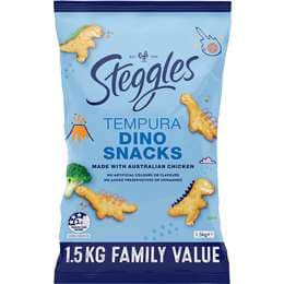 Steggles Tempura Dino Snacks 1.5kg