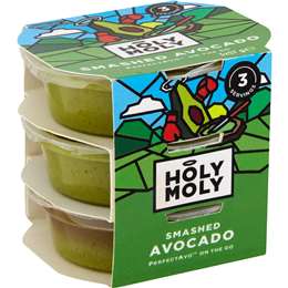 Holy Moly Smashed Avocado Dip 57g x 3 pack