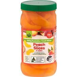 Woolworths Australian Peach Slices In Juice 700g