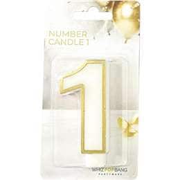 Whiz Pop Bang Number Candle 1 Assorted each