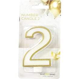Whiz Pop Bang Number Candle 2 Assorted each