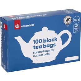Woolworths Essentials Black Tea Bags 100 pack