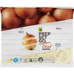 Woolworths Prep Set Go Frozen Diced Onions 500g