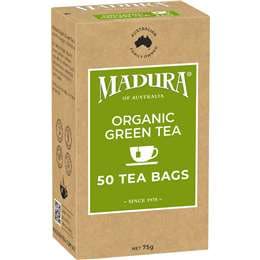 Madura Organic Green Tea Bags 50 pack