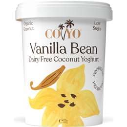 Coyo Dairy Free Coconut Yoghurt Probiotic Low Sugar Vanilla 500g
