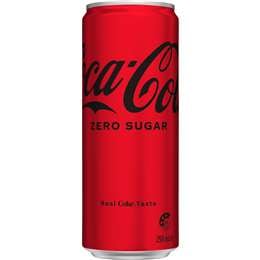 Coca-Cola Zero Sugar Soft Drink Mini Can 250mL