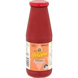 La Gina Italian Tomato Paste Passata 680g