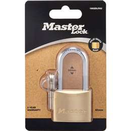 Master Lock Brass Padlock 40mm each
