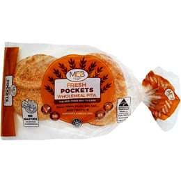 MEB Foods Vitastic Pita Bread Wholemeal 250g