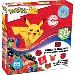 Iddy Biddy Fruit Snacks Mixed Berry 20g x 8 pack