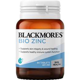 Blackmores Bio Zinc Skin Health Immune Support Vitamin Tablets 84 pack