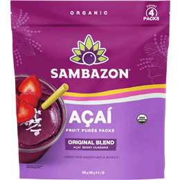 Sambazon Acai Fruit Puree Packs Original Blend 100g x 4 pack