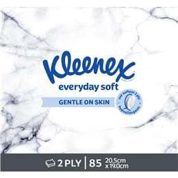 Kleenex Everyday 2 Ply Facial Tissues Cube 85 pack
