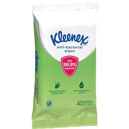 Kleenex Anti Bacterial To Go Wipes 40 pack
