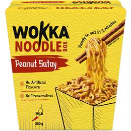Wokka Peanut Satay Noodle Box 350g