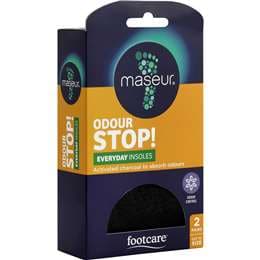 Maseur Footcare Odour Insoles Regular 2 pack