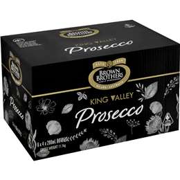 Brown Brothers Prosecco NV 200mL x 24 case