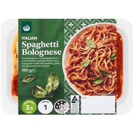 Woolworths Spaghetti Bolognese Chilled Meal 350g