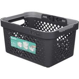 Sistema Home Grey Basket Storage Container 5.25L