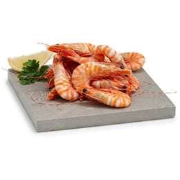 Thawed Large Cooked Tiger Prawns per 100g