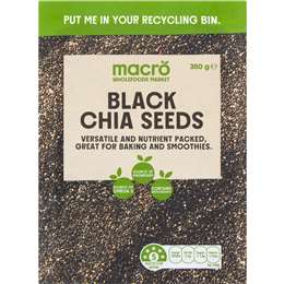 Macro Black Chia Seeds 350g
