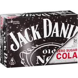 Jack Daniel's Whiskey & Zero Sugar 375mL x 24 case
