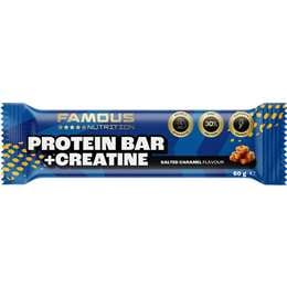 Famous Nutrition Sport Protein & Creatine Bar Salted Caramel 60g