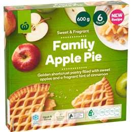 Woolworths Family Apple Pie 600g