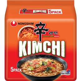 Nongshim Kim Chi Noodles 5 pack