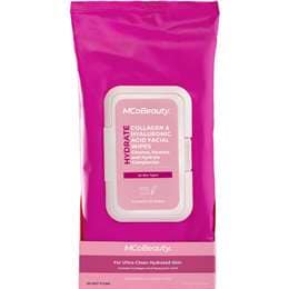 MCoBeauty Hydrate Collagen & Hyaluronic Acid Facial Wipes 25 pack