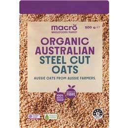 Macro Organic Steel Cut Oats 500g