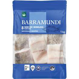 Woolworths Frozen Barramundi 1kg