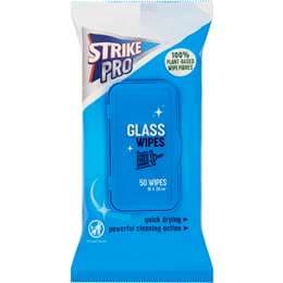 Strike Pro Glass Wipes 50 pack