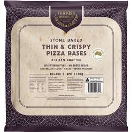 Turkish Bakeries Thin & Crispy Pizza Bases 3 pack