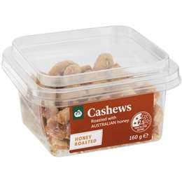 Woolworths Cashew Honey Snack Pots 160g