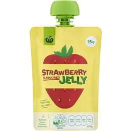 Woolworths Strawberry Flavoured Jelly In Pouch 95g