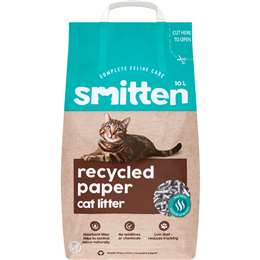 Smitten Recycled Paper Cat Litter 10l