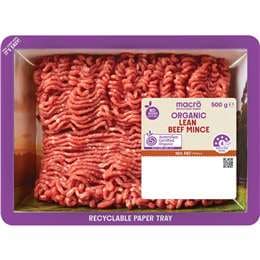 Macro Organic Lean Beef Mince 500g