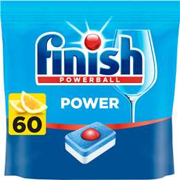 Finish Power Dishwashing Tablets Lemon 60 pack