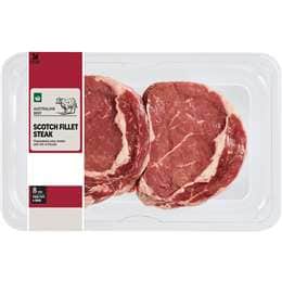 Woolworths Beef Scotch Fillet Steak Medium 280g - 800g