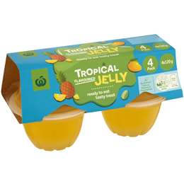Woolworths Tropical Flavour Jelly 4 pack