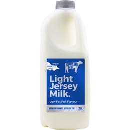 Gippsland Jersey Light Milk 2L