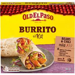 Old El Paso Burrito Dinner Kit Mexican Style 485g